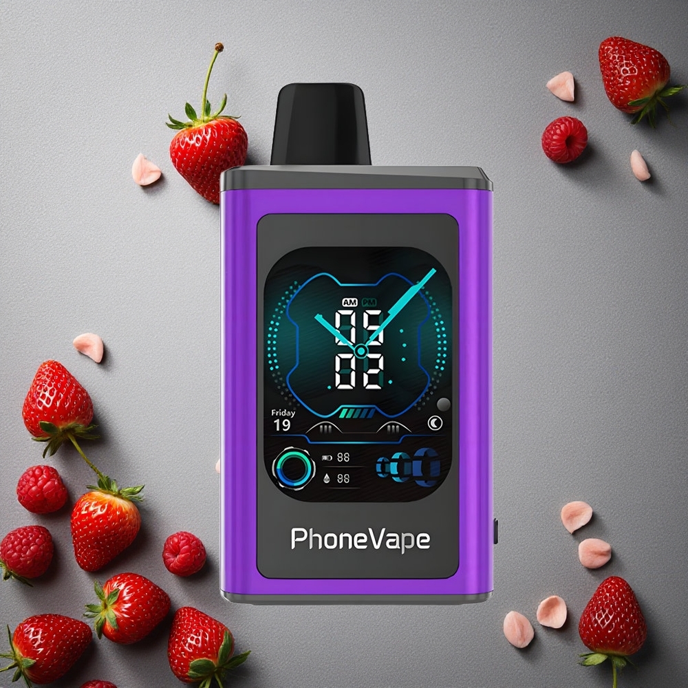 JNR PhoneVape 30000 puffs Kirsikka Mansikka Vadelma Finland wholesale 850mAh Type-C Ladattava Akku Sovellusohjattu