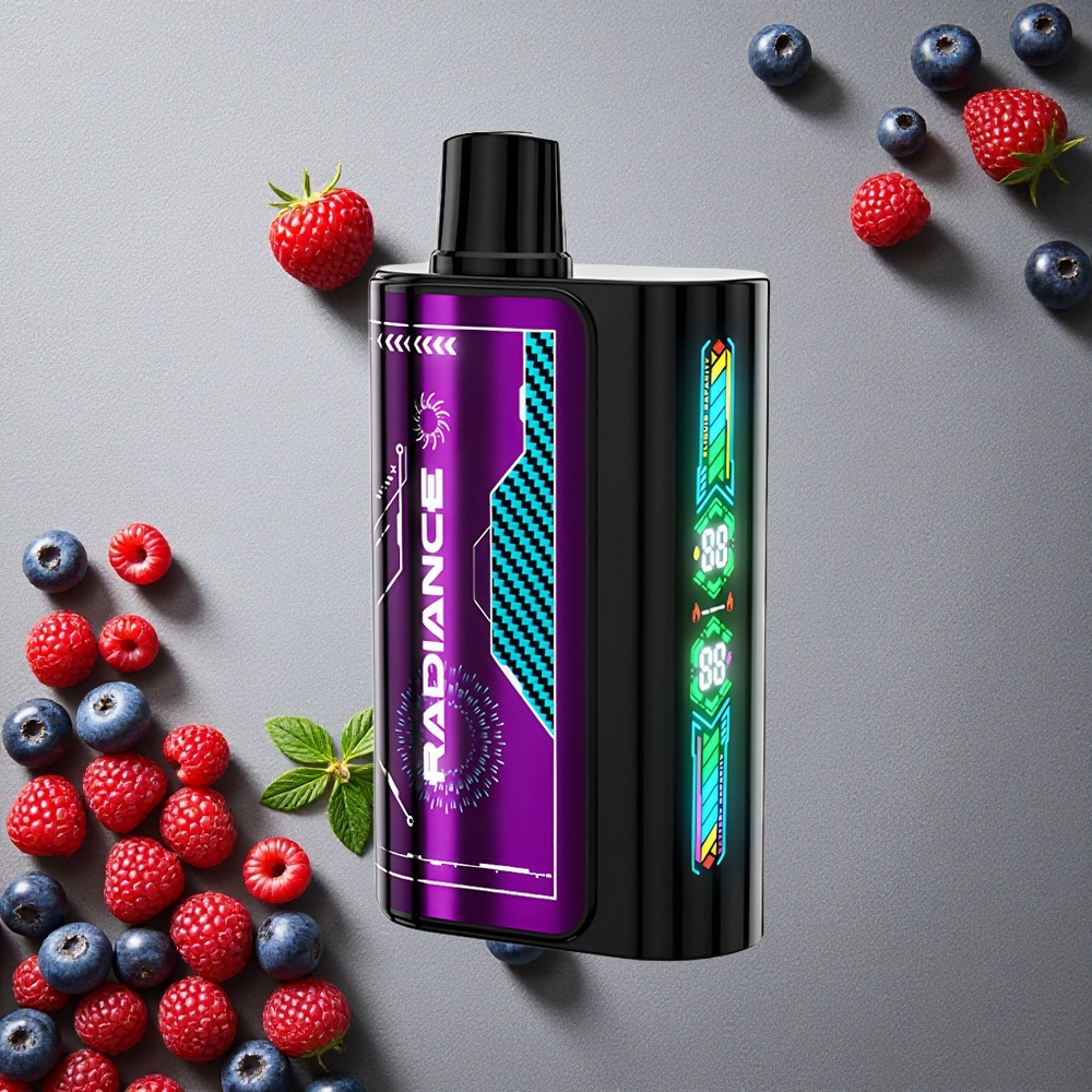 JNR Radiance 31000 Puffs Finland wholesale Mustikka-Hapanvadelma 28ml nestemäinen tölkki