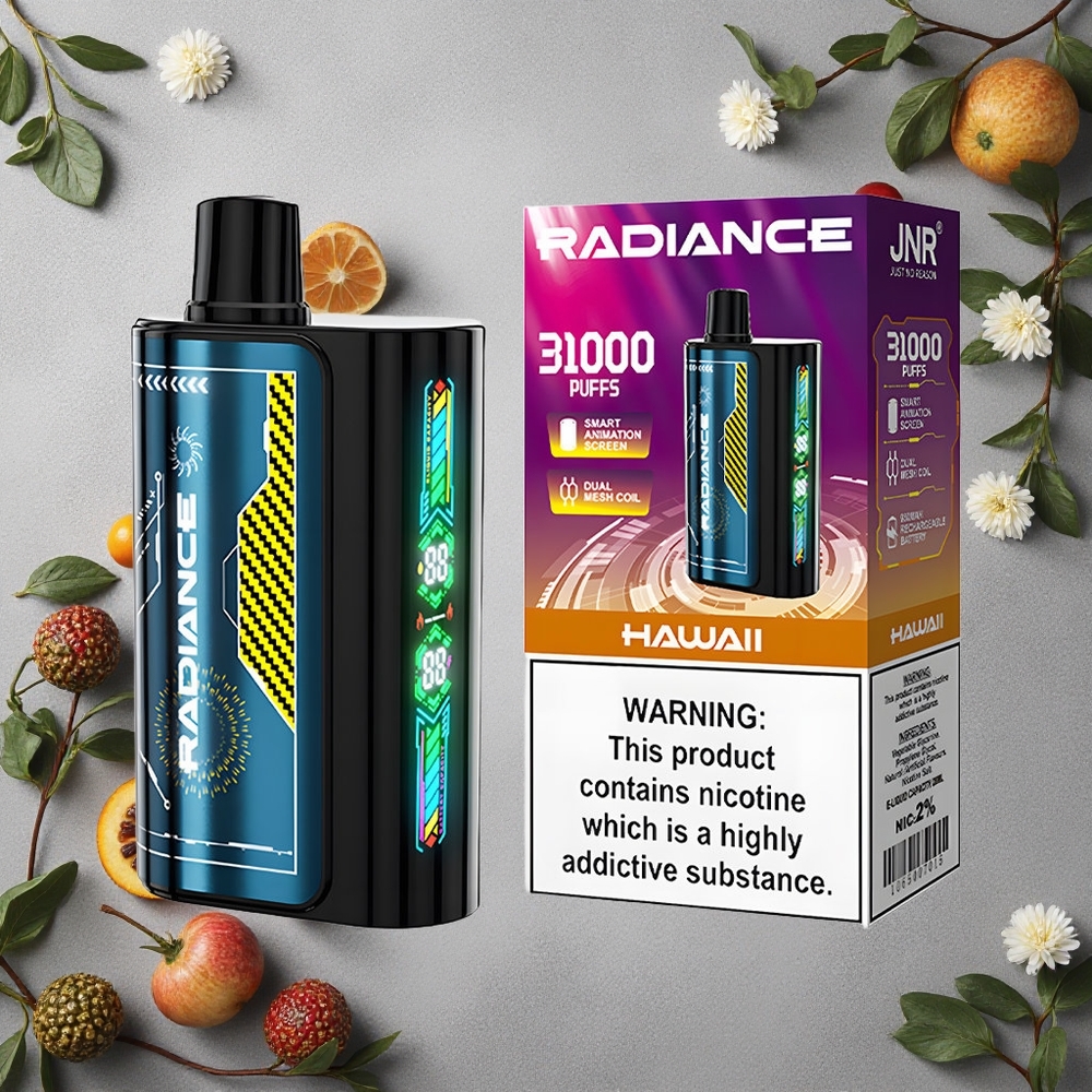 JNR Radiance 31000 Puffs Kertakäyttöinen Vape Hawaii Suomi Finland wholesale 28ml Nestemäinen