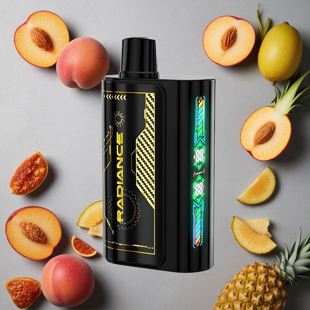 JNR Radiance 31000 Puffs Kertakäyttöinen Vape Persikka Mango Ananas Finland wholesale 28ml E-neste