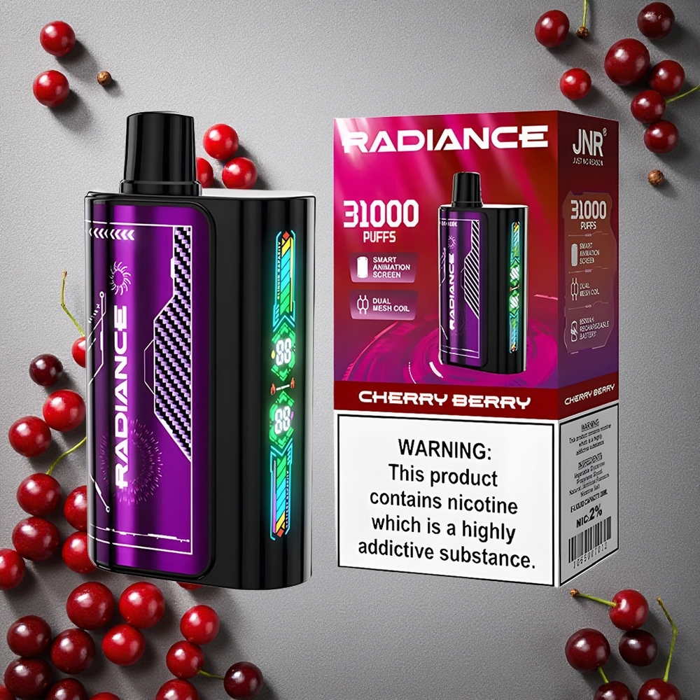 JNR Radiance 31000 Puffs Kirsikka-Marja Finland wholesale Älykäs Animaatio-Näyttö
