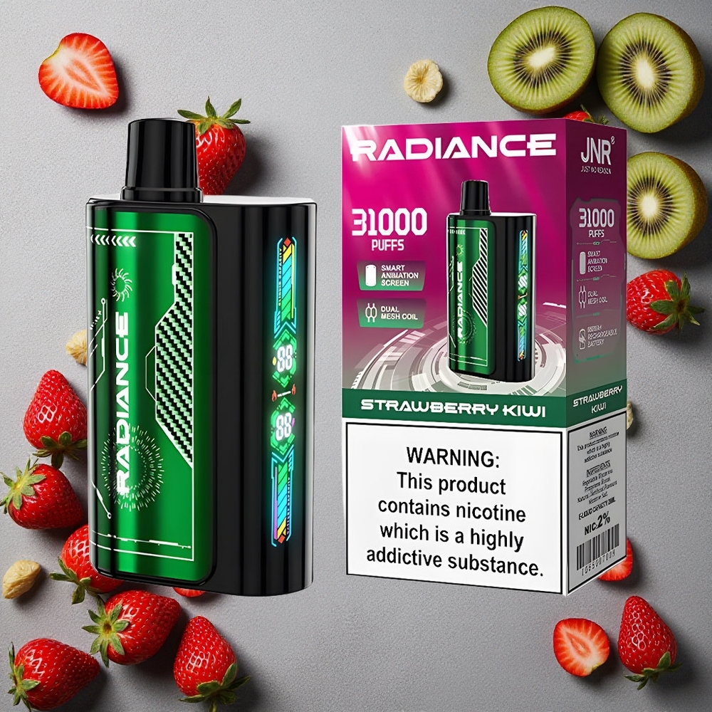 JNR Radiance 31000 Puffs Mansikka-Kiivi Finland wholesale 28ml nestemäistä
