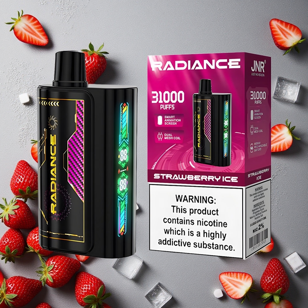 JNR Radiance 31000 Puffs Mansikkajää Finland wholesale 28ml nestemäinen