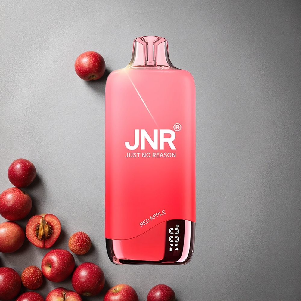 JNR Rainbow 10500 Puffs Kertakäyttöinen Vape Punainen Omena Finland wholesale 600mAh Akku 18ml Säiliö