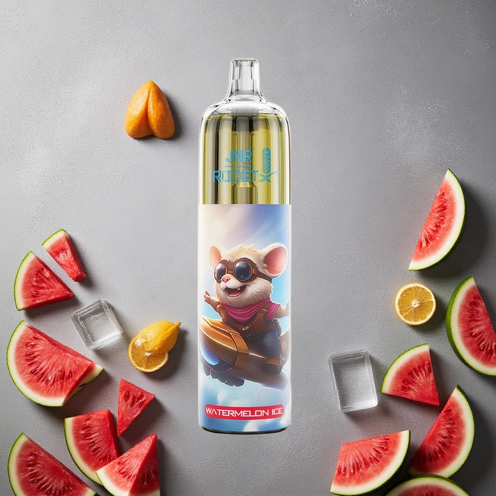 JNR Rocket-X 12400 Puffs Vesimeloni-Jää Kertakäyttöinen Vape 25ml nestemäärä Finland wholesale RGB-valot