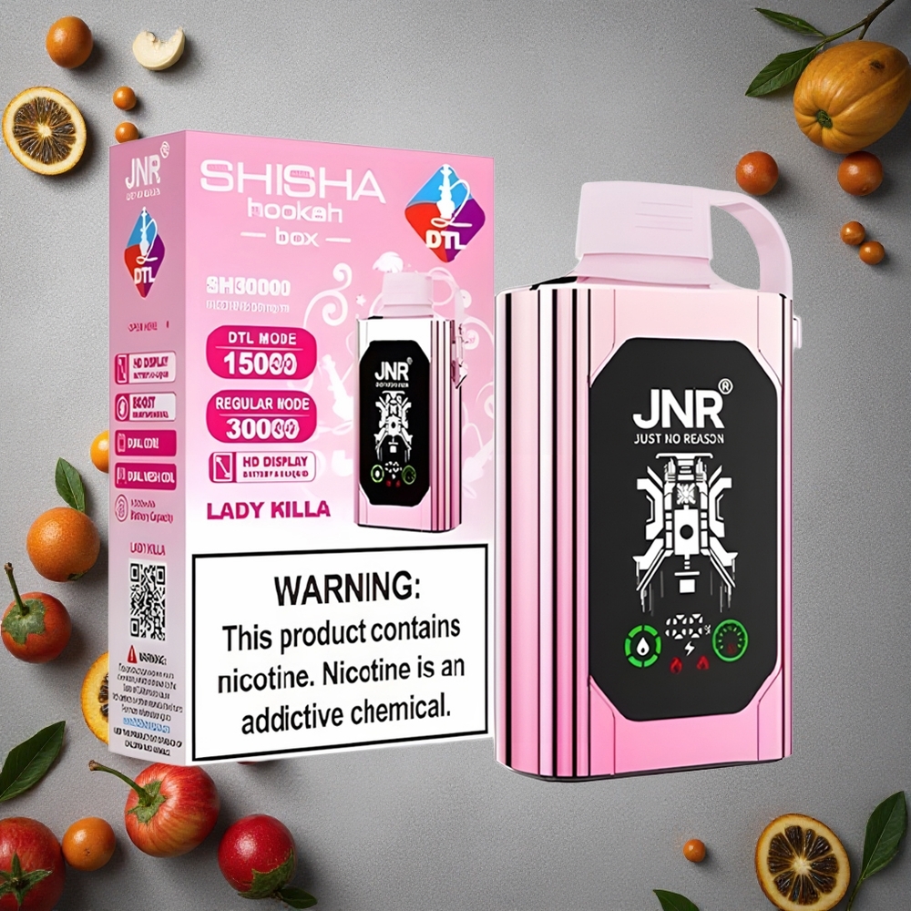 JNR Shisha Hookah Box 20500 Puffs Lady Killa Kertakäyttöinen Vape 1000mAh Akku 25ml Nestemäisneste Finland wholesale