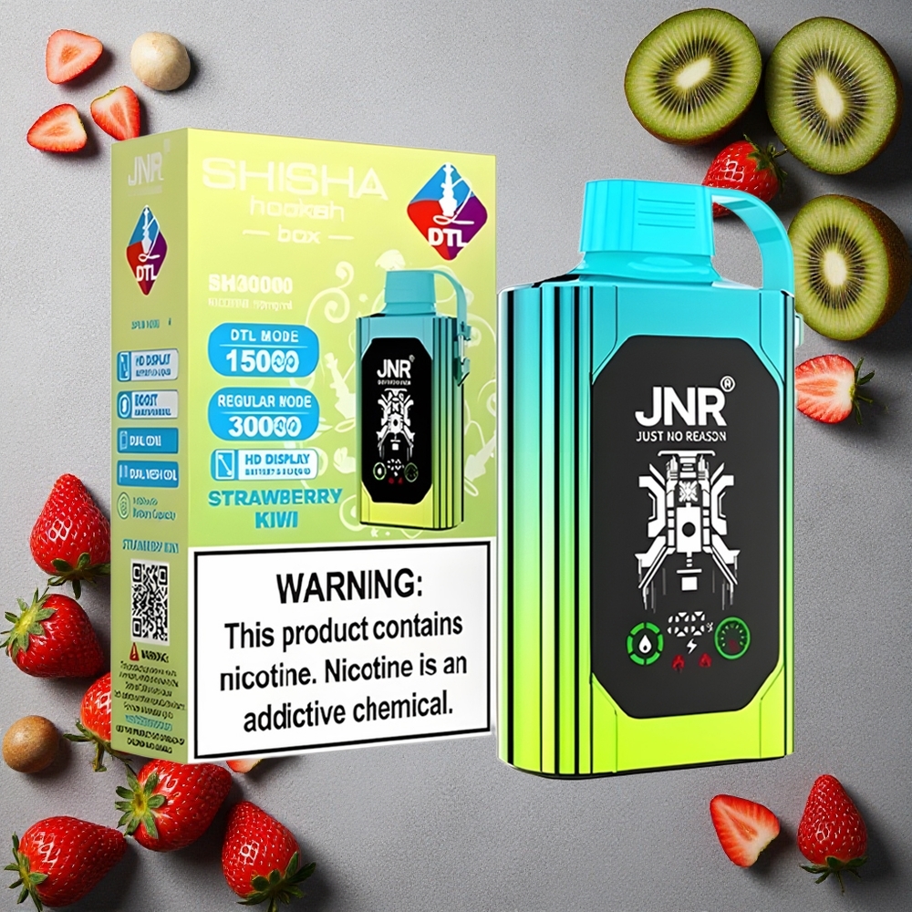JNR Shisha Hookah Box 20500 Puffs Mansikka-Kiivi Finland wholesale HD-Näyttö 1000mAh Akku 25ml Nestemäärä