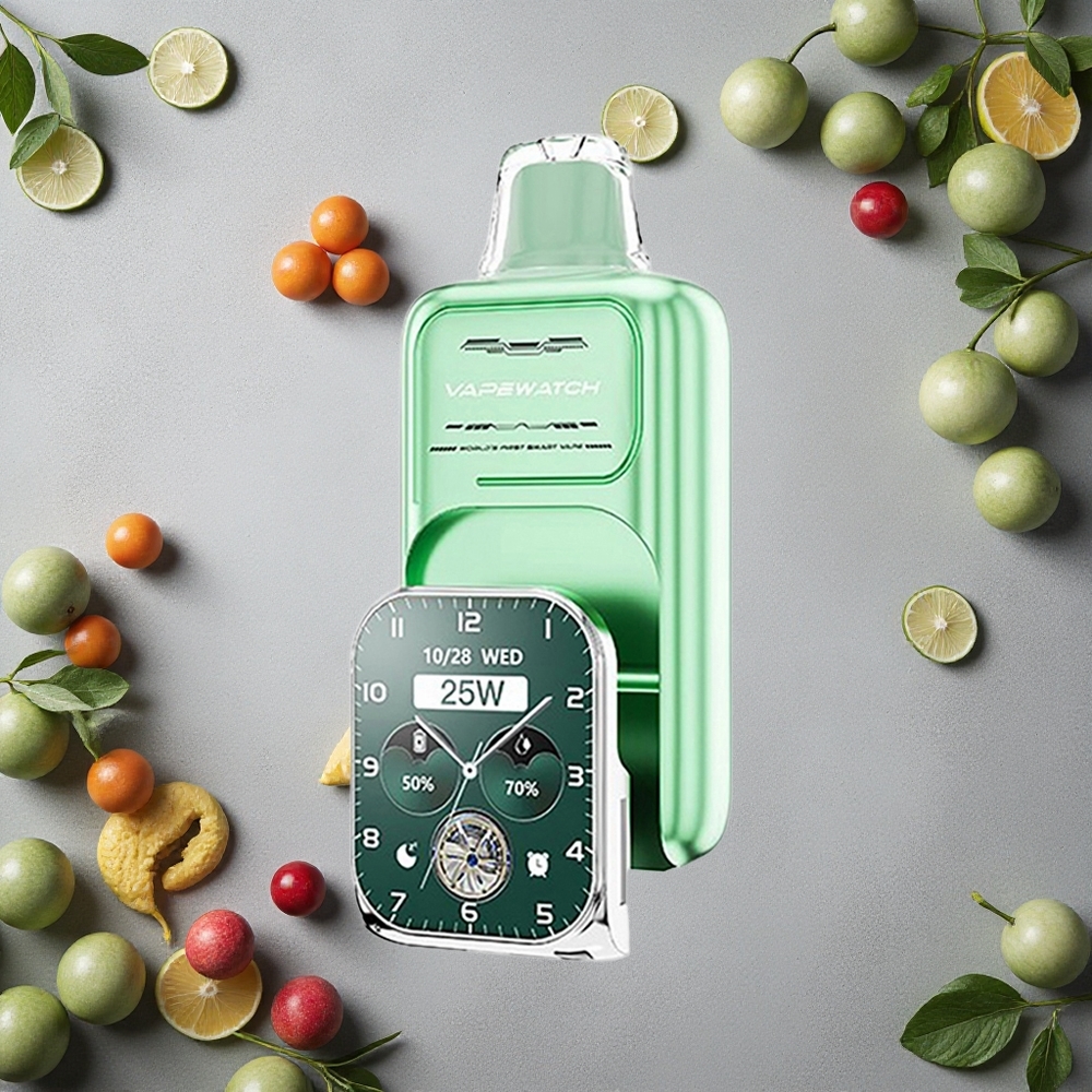 JNR Vape Watch 30000 Puffs Miami Mint 19mL nestemäistä Finland wholesale Type-C Pikalataus