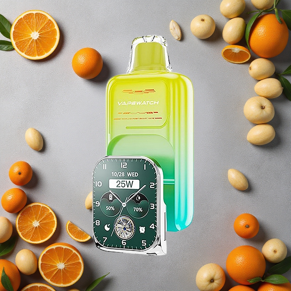 JNR Vape Watch 30000 Puffs appelsiini-mango Finland wholesale 1000mAh akku 19ml nestemäärä