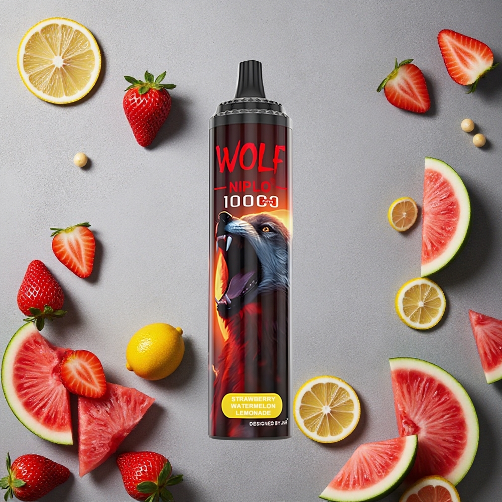 JNR Wolf Niplo 10000 Puffs Mansikka-Vesimeloni-Limonadi Finland wholesale 20ml nestemäistä