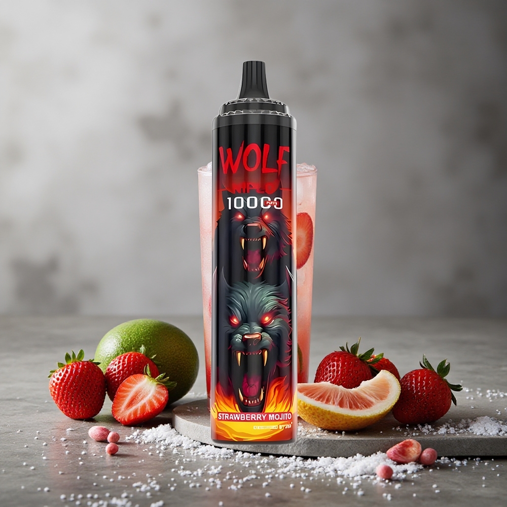 JNR Wolf Niplo 10000 Puffs Mansikkamojito Finland wholesale 1.0 Ohm Mesh Coil 20ml
