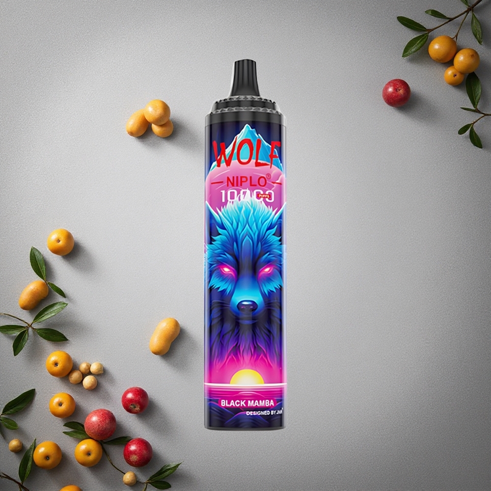 JNR Wolf Niplo 10000 Puffs Musta Mamba Finland wholesale 20ml nestemäistä
