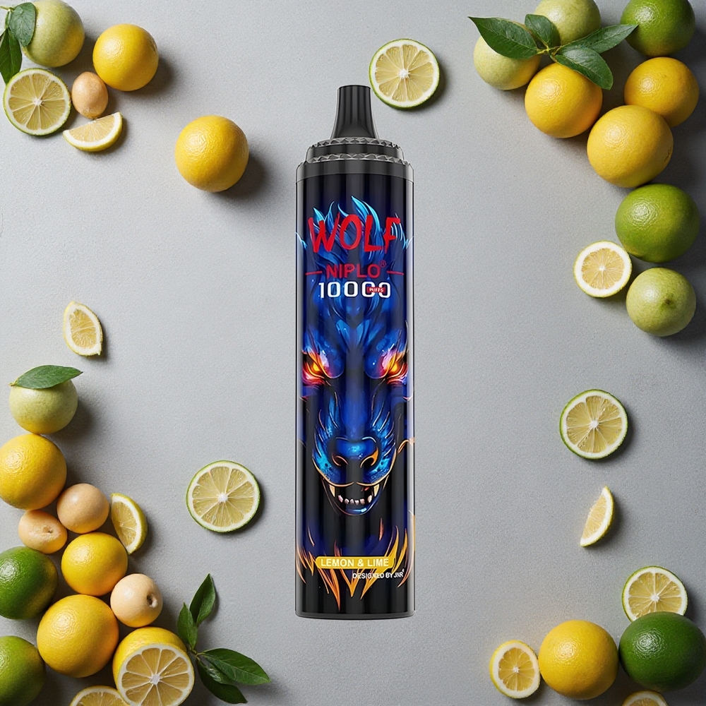 JNR Wolf Niplo 10000 Puffs Sitruuna & Lime 20ml Nestemäistä Finland wholesale Type-C pikalataus