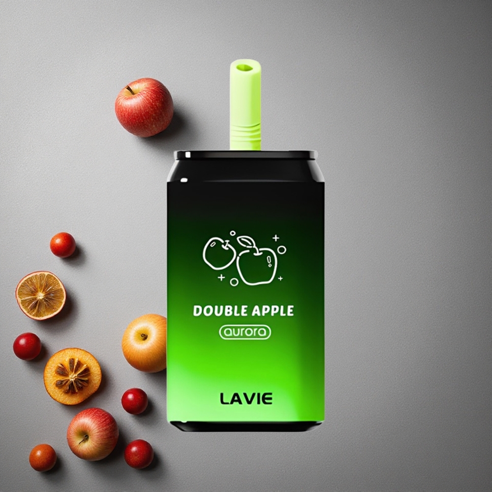 LAVIE Aurora 11000 Puffs Kaksoisomena (Double Apple) Finland wholesale 22ML nestemäärä, 650mAh akku