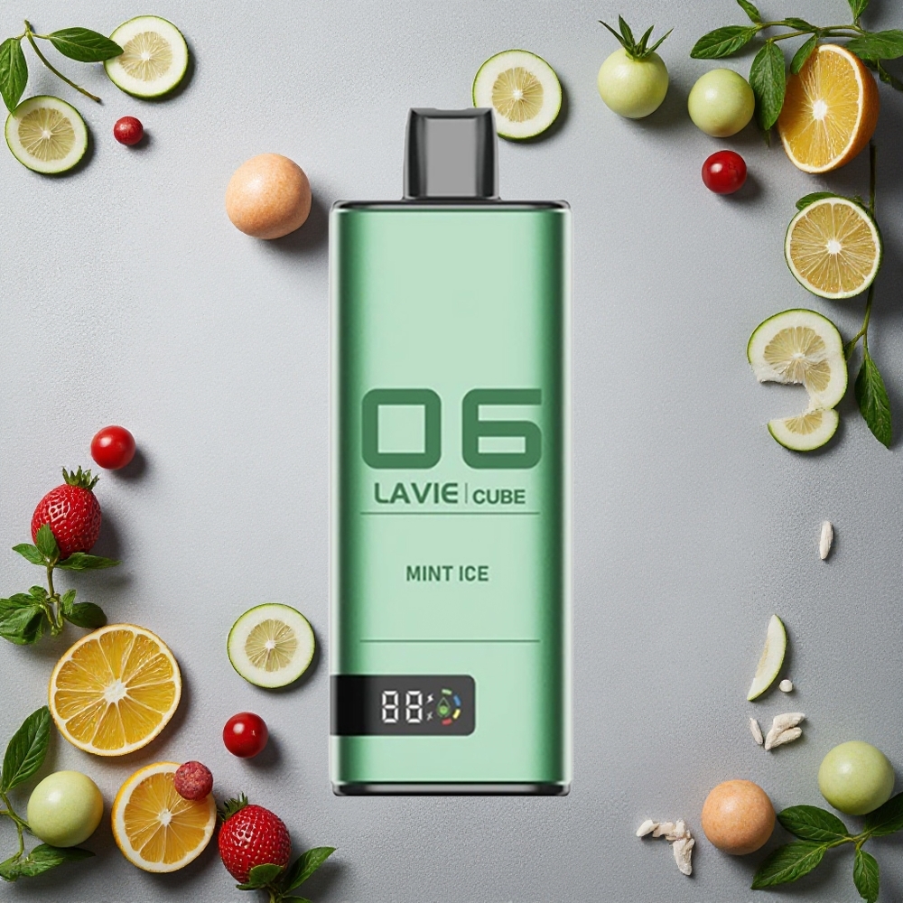 Lavie Cube 20000 Puffs Kertakäyttöinen Vape Minttijää Finland wholesale 28ML