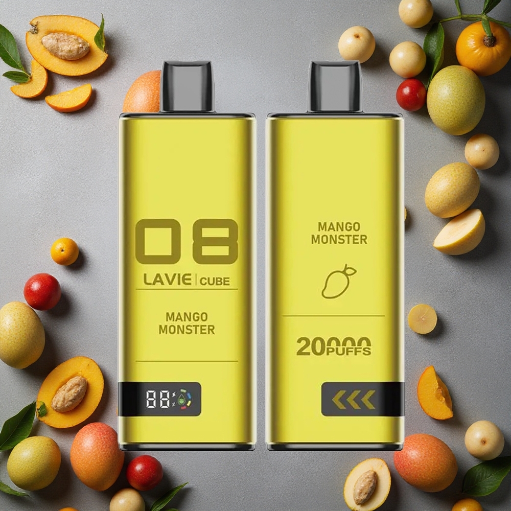 Lavie Cube 20000 Tupakkaa Kertakäyttöinen Vape Mango Hirviö 28ML Finland wholesale