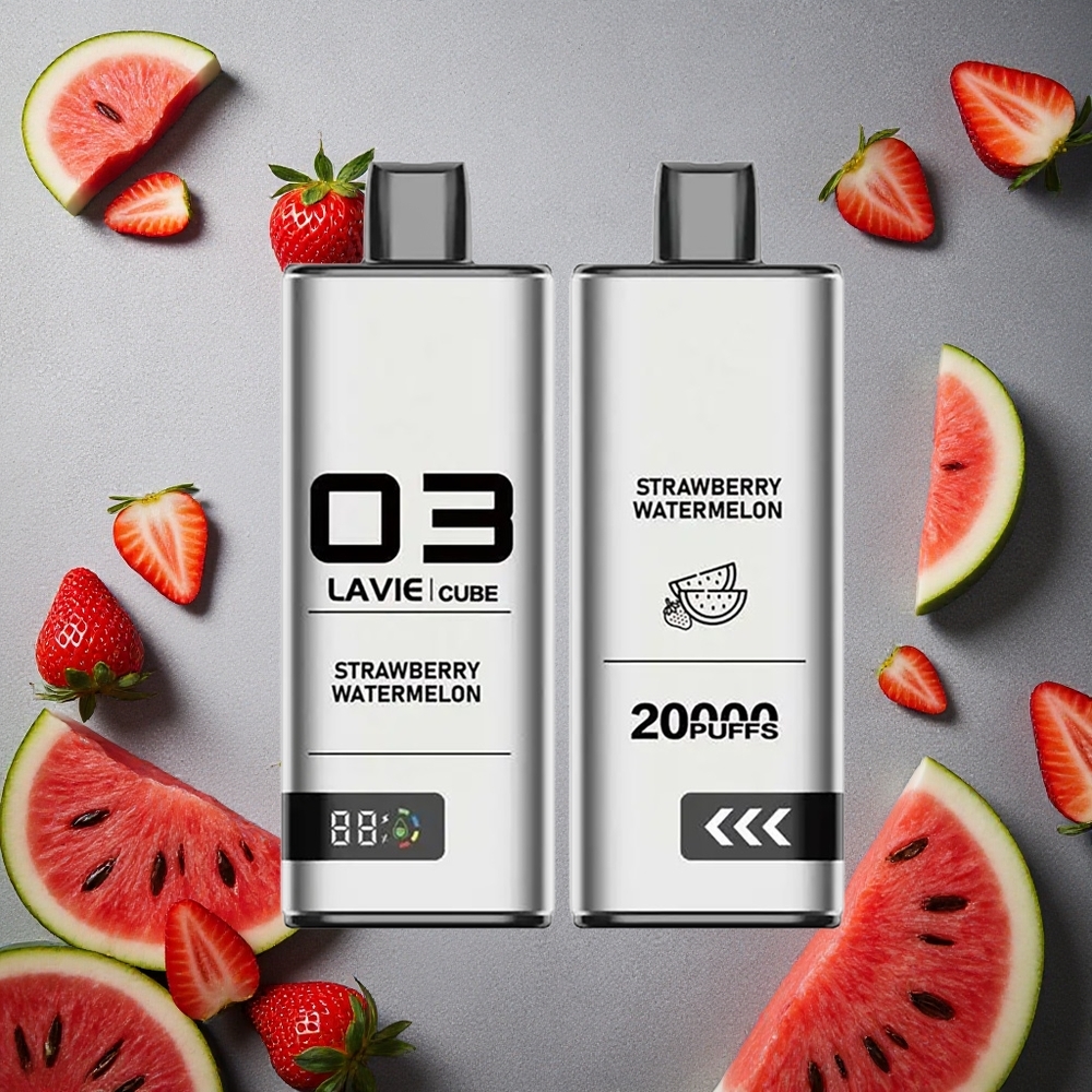 Lavie Cube 20000 Tupakkaa Kertakäyttöinen Vape Mansikka-Vesimeloni Finland wholesale 28ML
