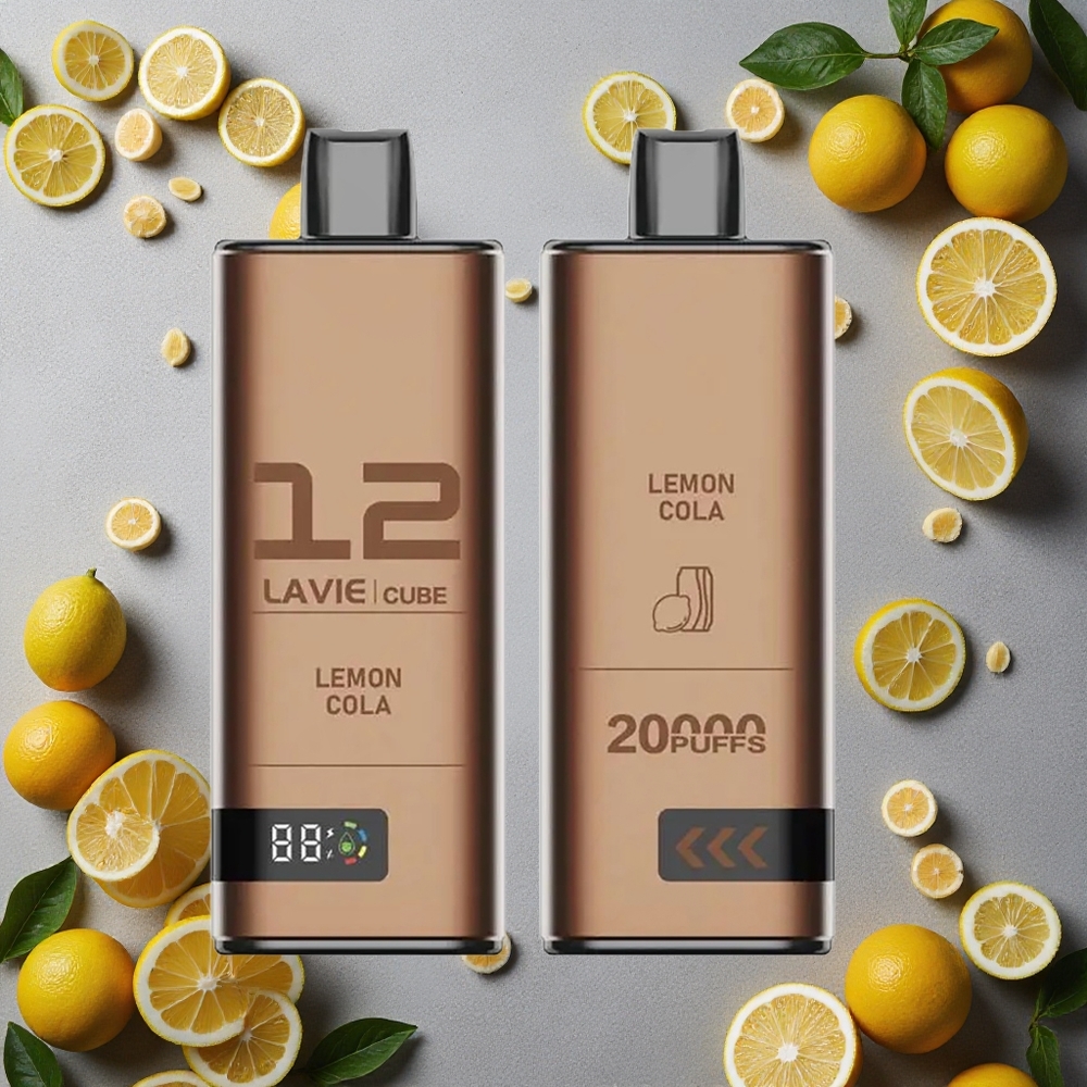 Lavie Cube 20000 Tupakkaa Kertakäyttöinen Vape Sitruuna-Cola Finland wholesale 28ML 600mAh