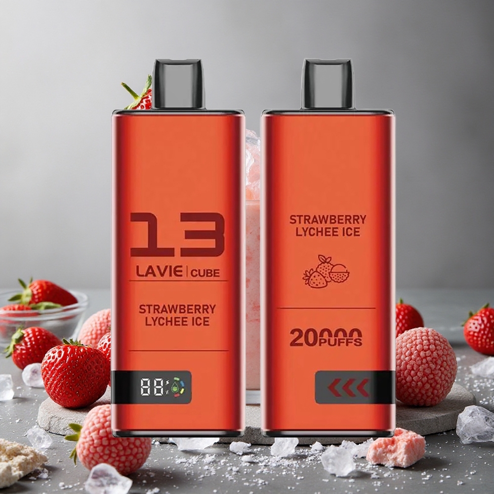 Lavie Cube 20000 Tupakkaa Suolavape Mansikka-Litsi-Jää Finland wholesale 28ML Type C