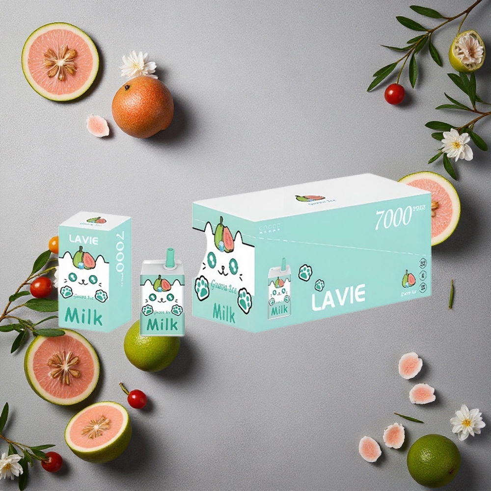 LAVIE Milk 7000 Puffs Guava-Jää Suomi Finland wholesale 16ML 600mAh