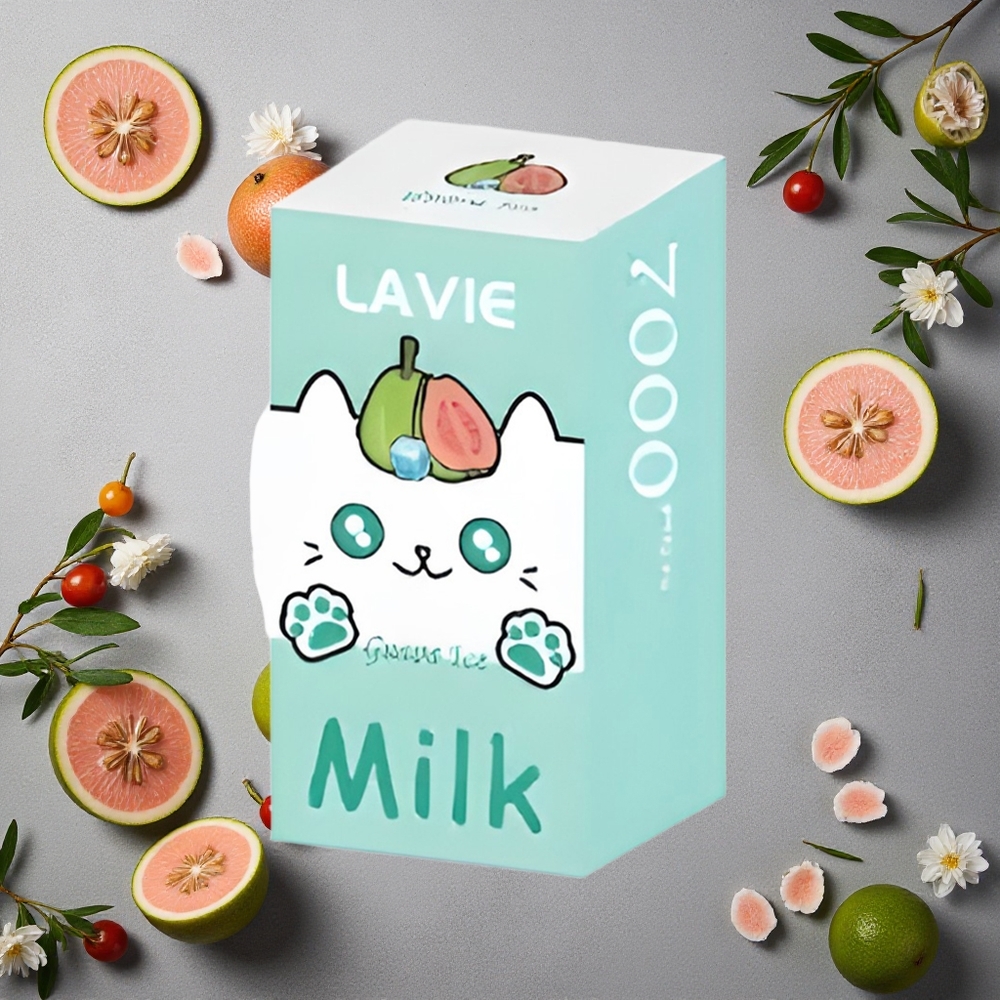 LAVIE Milk 7000 Puffs Guava-Jää Suomi Finland wholesale 16ML 600mAh