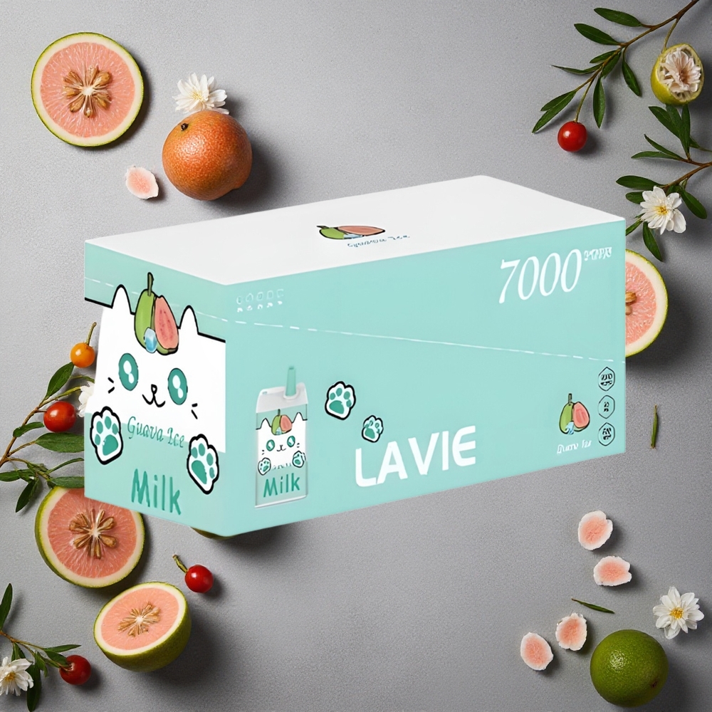 LAVIE Milk 7000 Puffs Guava-Jää Suomi Finland wholesale 16ML 600mAh