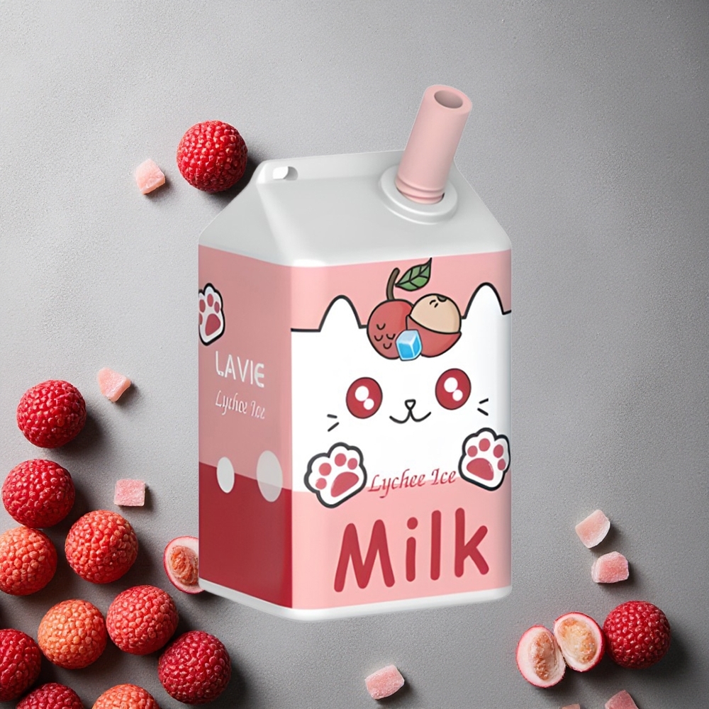 LAVIE Milk 7000 Puffs Litsi-Jää Finland wholesale 16ML nestemäärä 600mAh akku