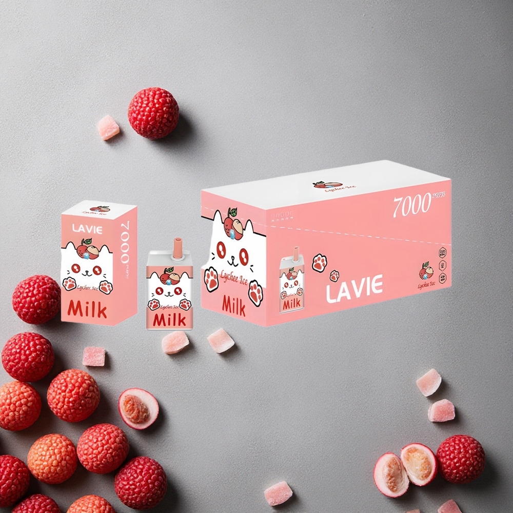 LAVIE Milk 7000 Puffs Litsi-Jää Finland wholesale 16ML nestemäärä 600mAh akku