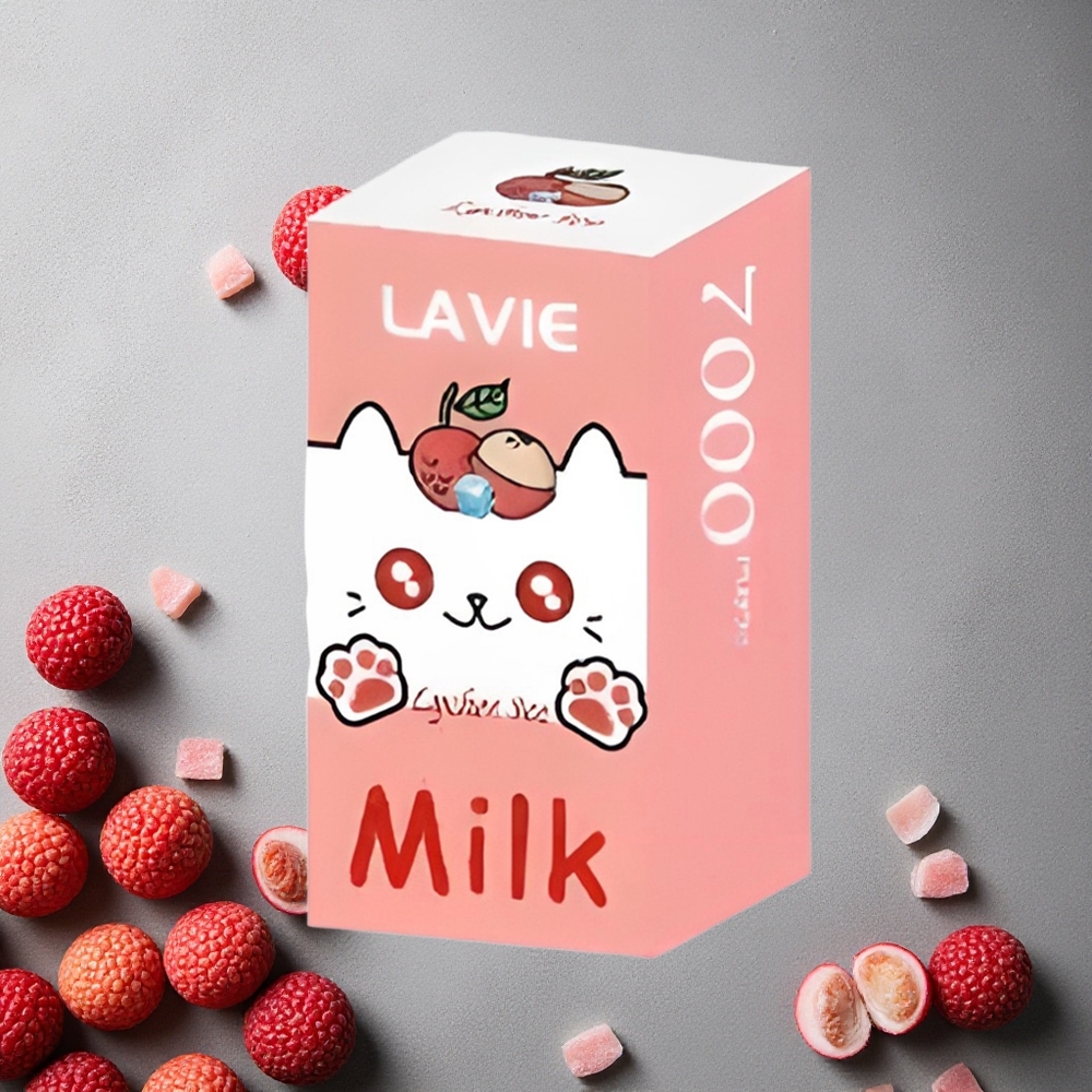 LAVIE Milk 7000 Puffs Litsi-Jää Finland wholesale 16ML nestemäärä 600mAh akku