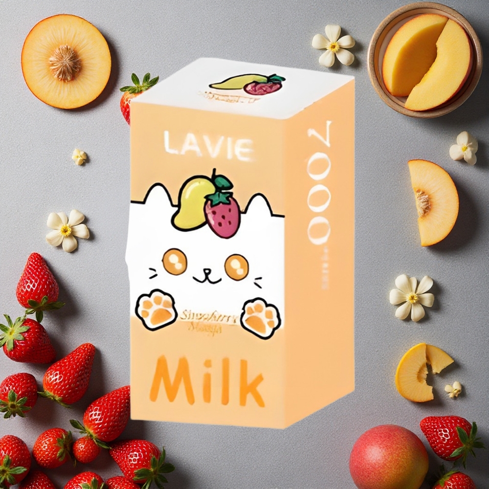 LAVIE Milk 7000 Puffs Mansikka-Mango Finland wholesale 16ML-nestemäärä, 600mAh
