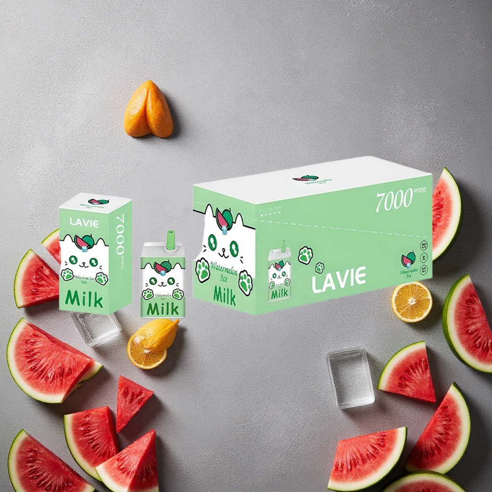 LAVIE Milk 7000 Puffs Vesimeloni Jää Finland wholesale 16ML Nestekapasiteetti, 600mAh Akku