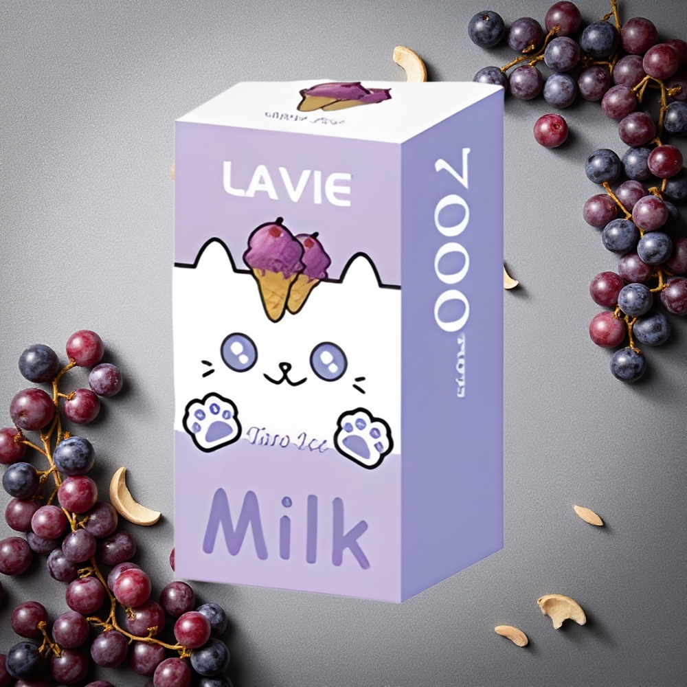 LAVIE Milk 7000 Puffs Viinijää Finland wholesale 16ML nestemäärä 600mAh akku