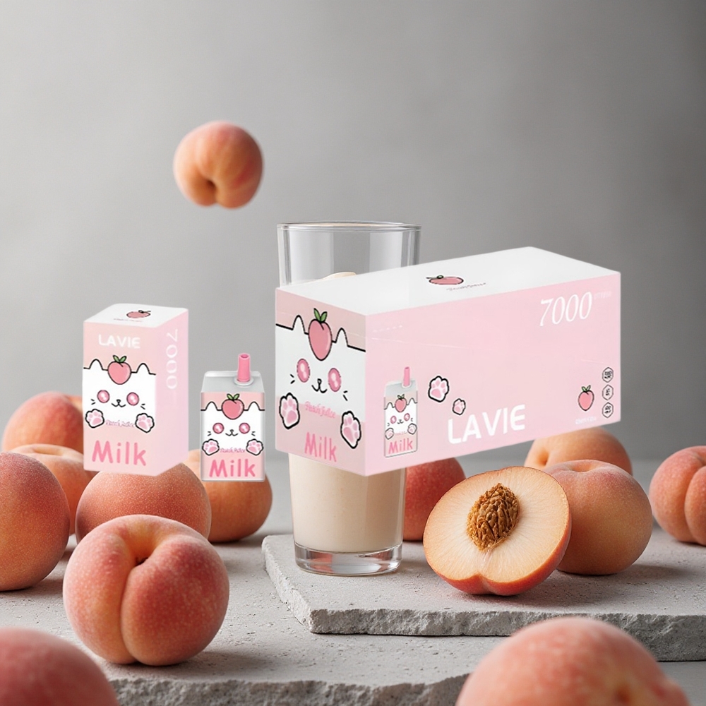 LAVIE Milk 7000 Puhallusta Persikkamehu Finland wholesale 16ML 600mAh