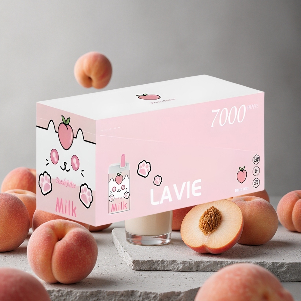 LAVIE Milk 7000 Puhallusta Persikkamehu Finland wholesale 16ML 600mAh