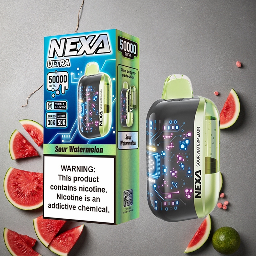 NEXA Ultra 50000 Pihdisvesimeloni 20ml esitäytetty Finland wholesale 3d Kaareva Näyttö