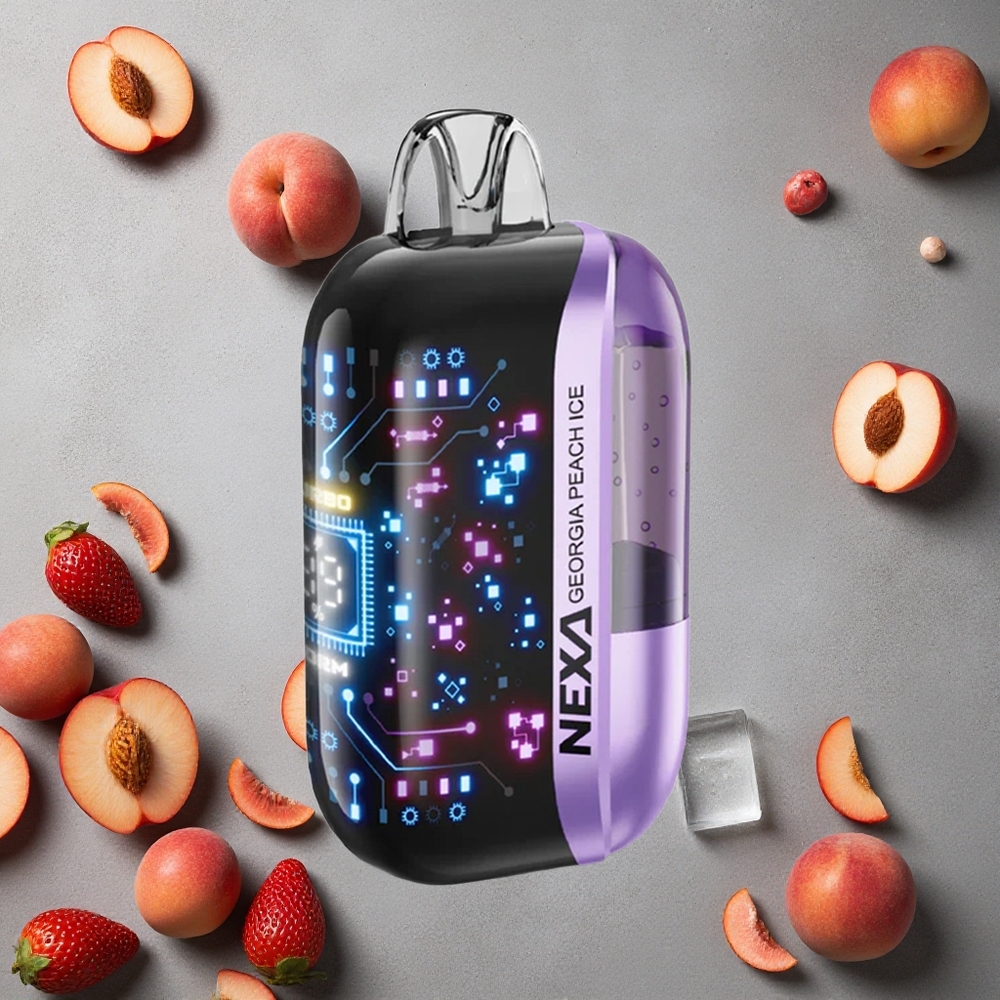 NEXA Ultra 50000 Puffs Georgia Persikka Jää Suomi Finland wholesale 20ml Esitäytetty 800mA