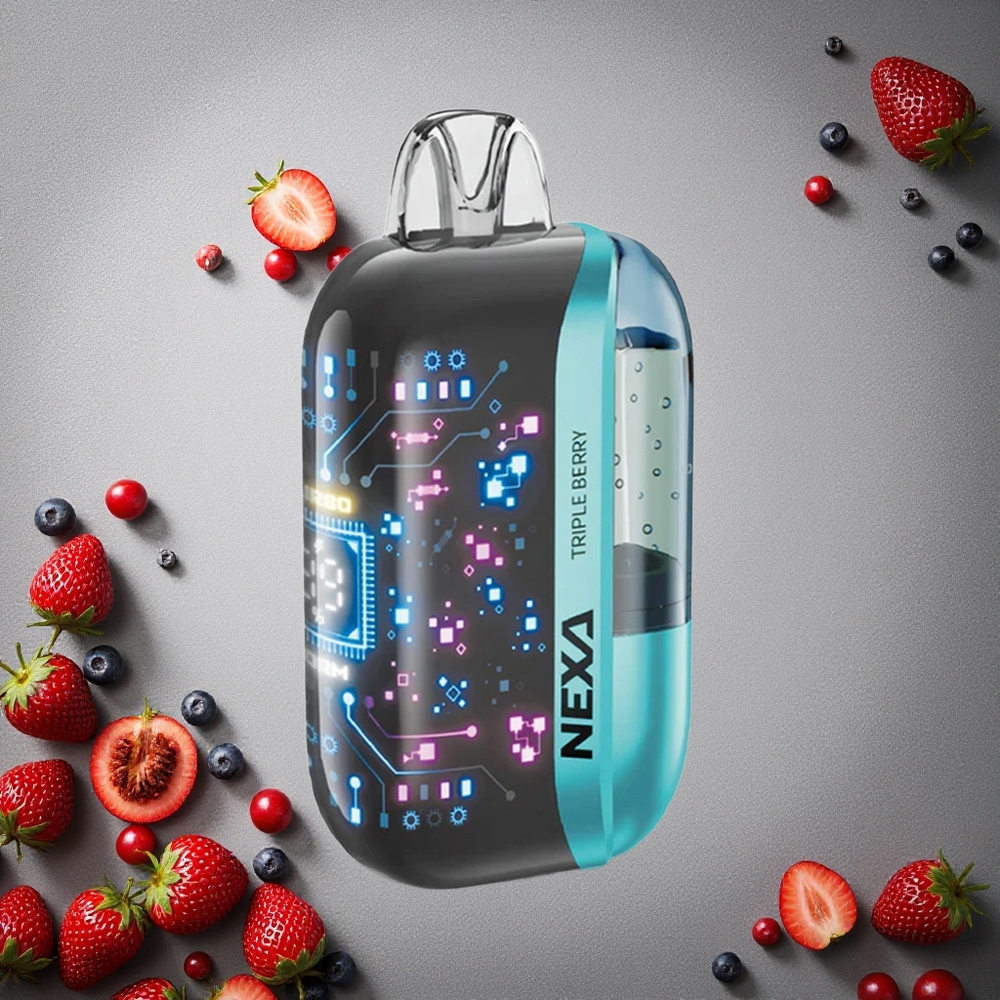 NEXA Ultra 50000 Puffs Kolmen Marjan Maku Finland wholesale 20ml Esitäytetty Kapasiteetti 800mah Akku