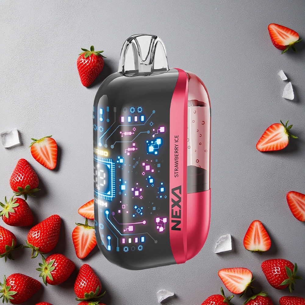 NEXA Ultra 50000 Puffs Mansikka-Jää Finland wholesale 20ml Täytetty 800mAh Akku