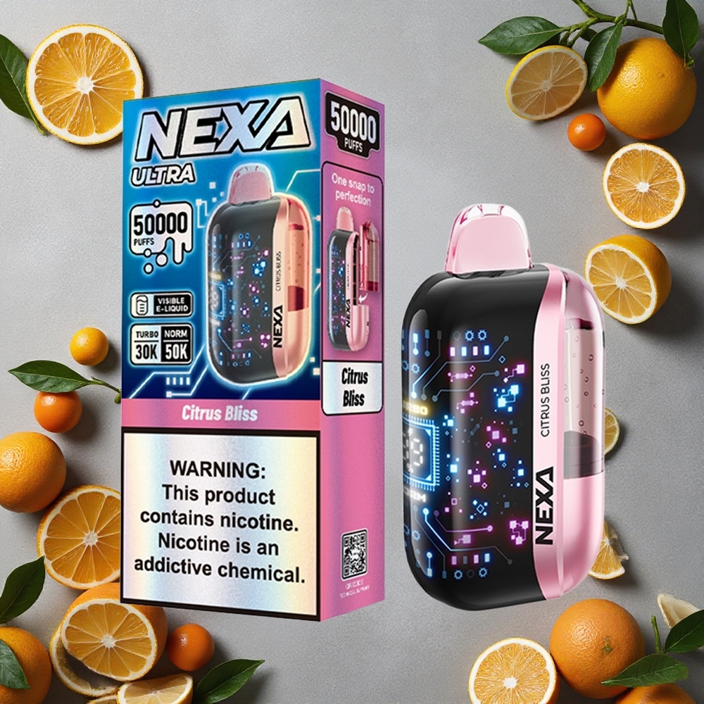 NEXA Ultra 50000 Puffs Sitruuna Ilo Finland wholesale 20ml Esitäytetty Kapasiteetti