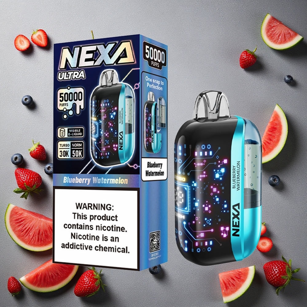 NEXA Ultra 50K 50000 Puffs Mustikka-Arbuusi Finland wholesale 20ml Esitäytetty 800mA