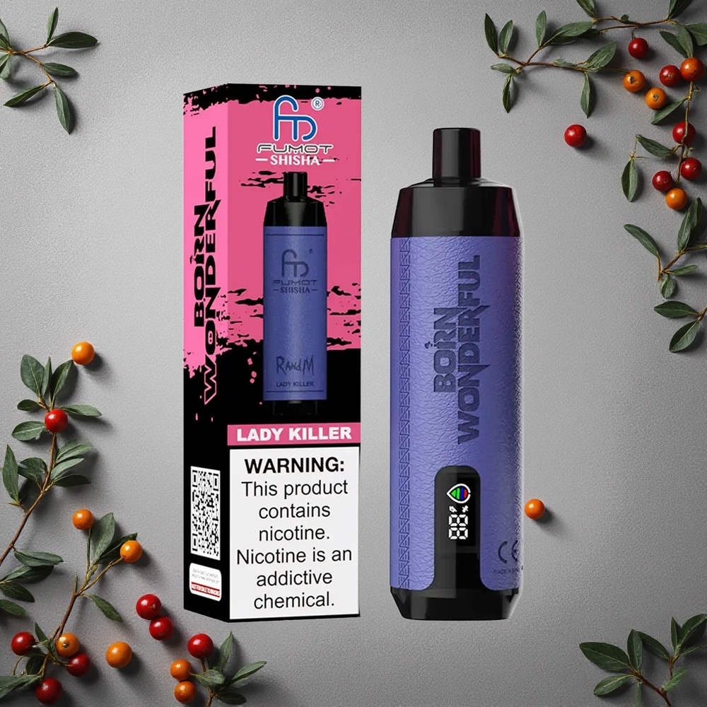 RandM Fumot Shisha 10000 Puffs Lady Killer Kertakäyttöinen Vape 18ml Esanssiliuos Finland wholesale