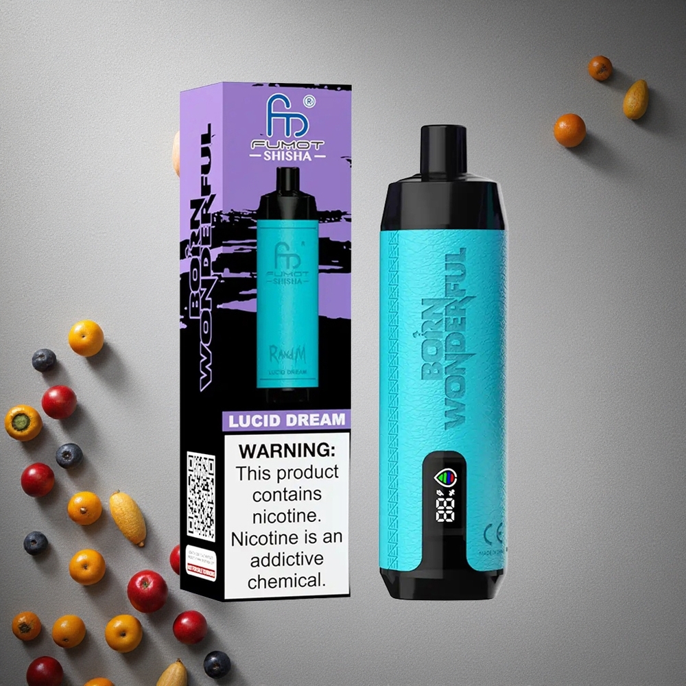RandM Fumot Shisha 10000 Puffs Limun Uni 18ml Esitäytetty Finland wholesale Type-C Portti