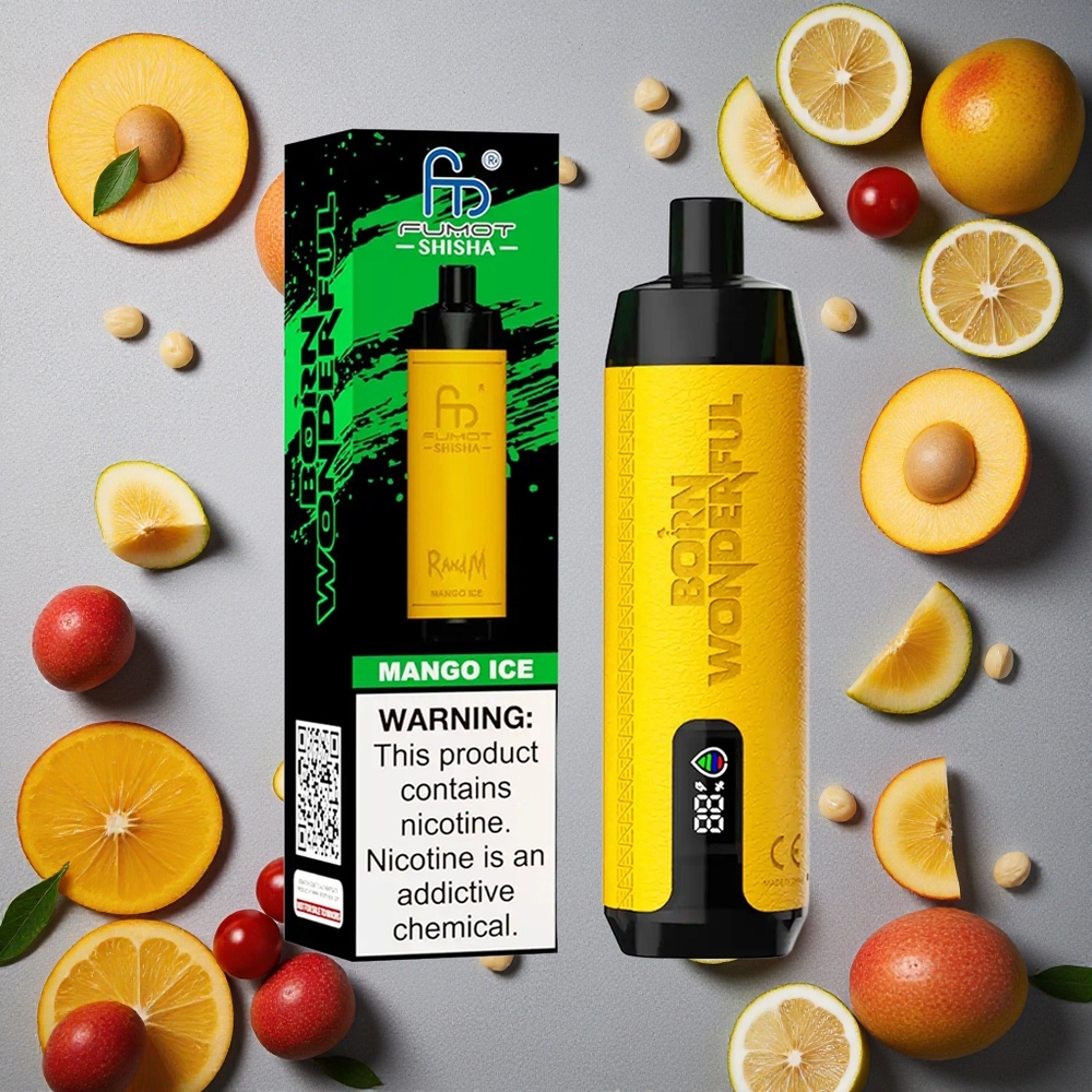 RandM Fumot Shisha 10000 Puffs Mango-Jää 18ml Esitäytetty Finland wholesale