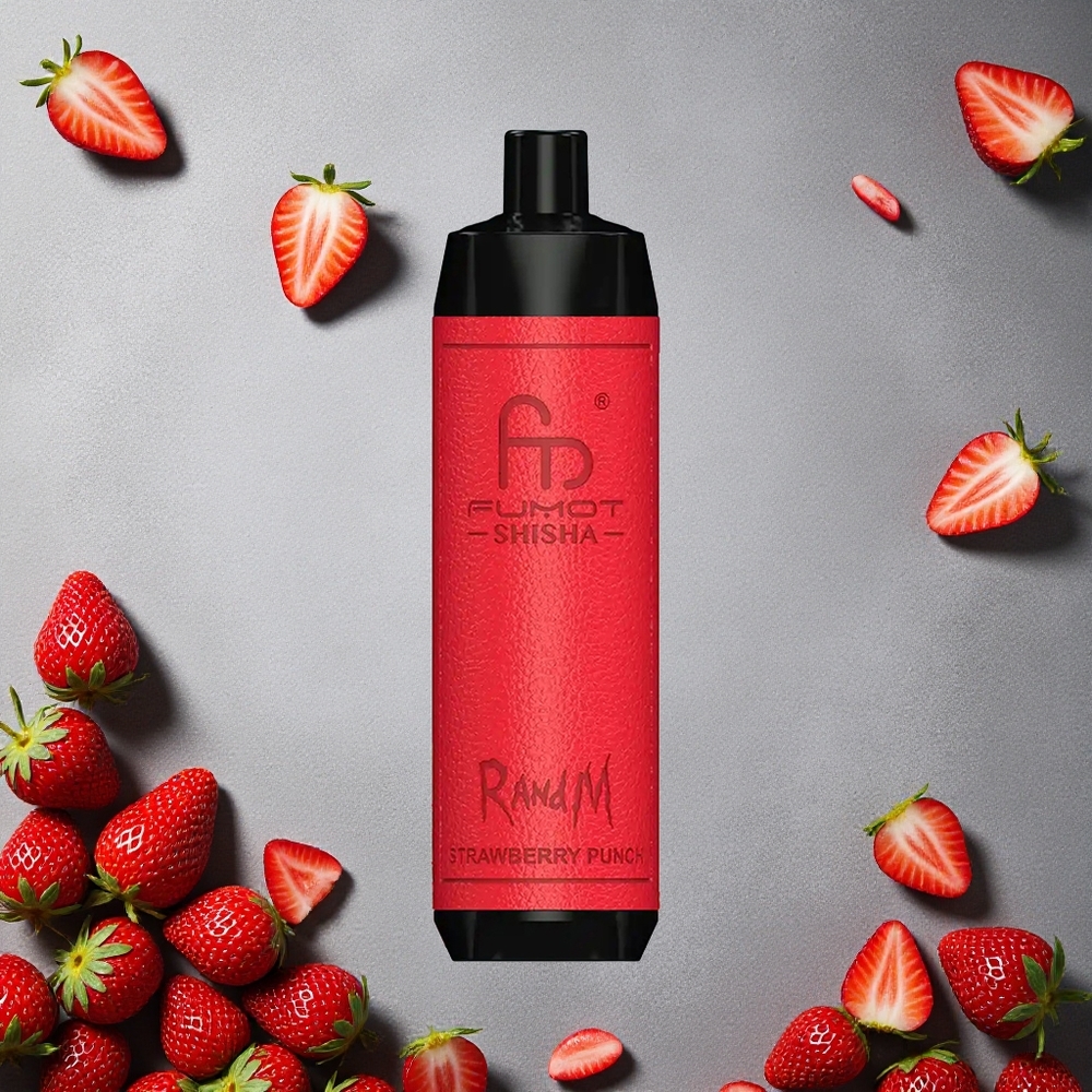 RandM Fumot Shisha 10000 Puffs Mansikkapunch Finland wholesale 18ml Esitäytetty