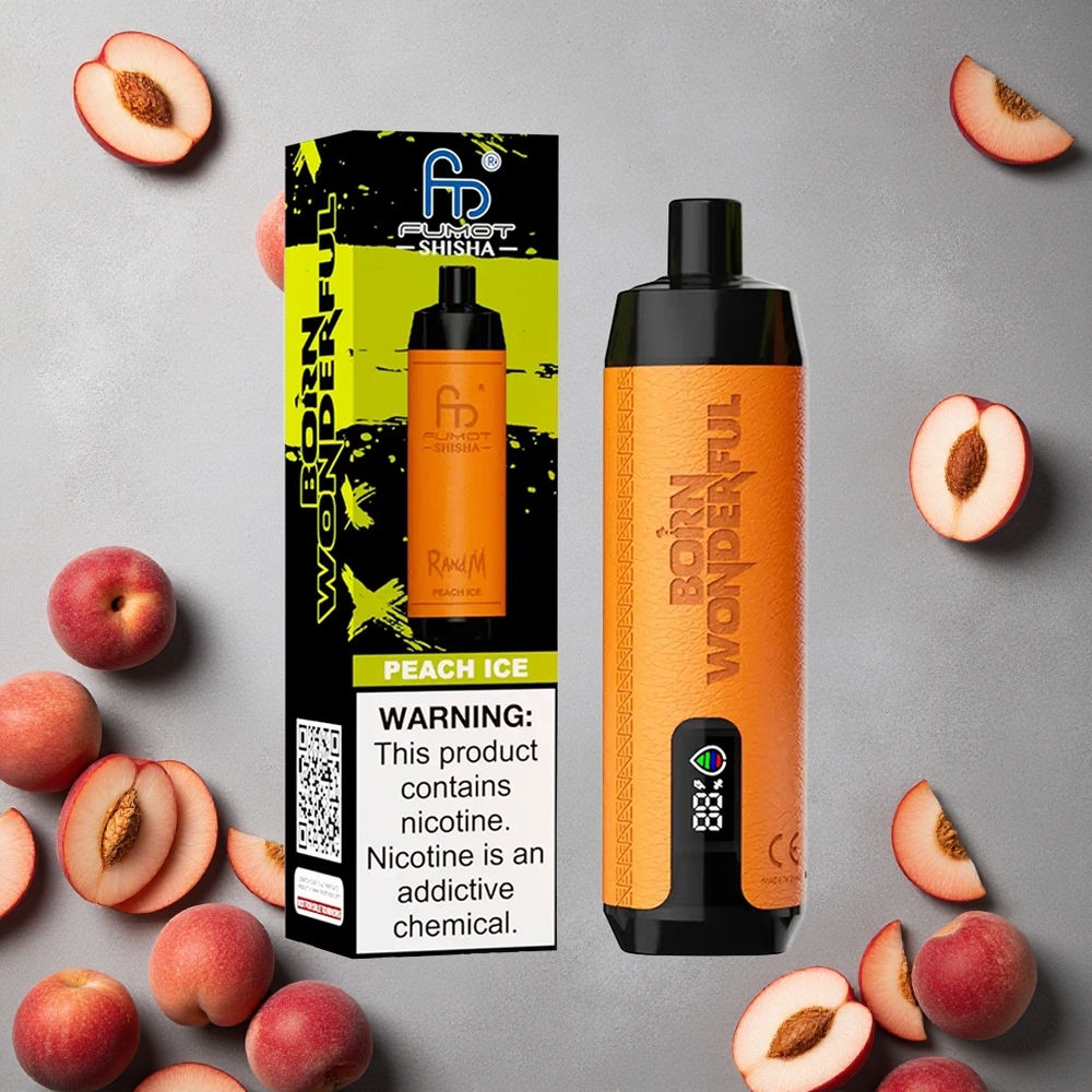 RandM Fumot Shisha 10000 Puffs Persikka-Jää Finland wholesale 18ml Täytetty 850 mAh