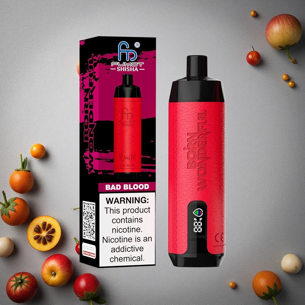 RandM Fumot Shisha 10000 Puffs Verenmaku Finland wholesale LED-Indikaattori 18ml Esitäytetty