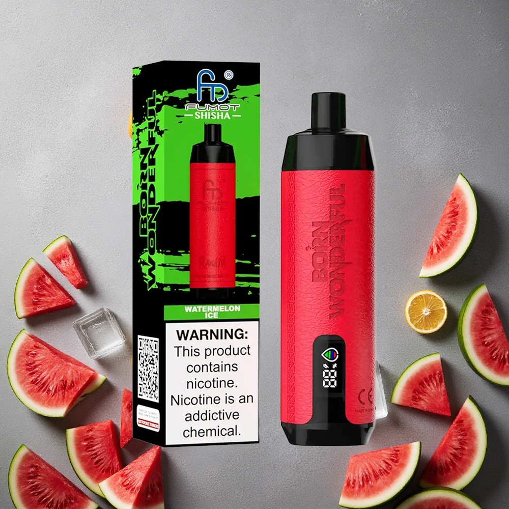 RandM Fumot Shisha 10000 Puffs Vesimeloni-Jää Finland wholesale 18ml Esitäytetty