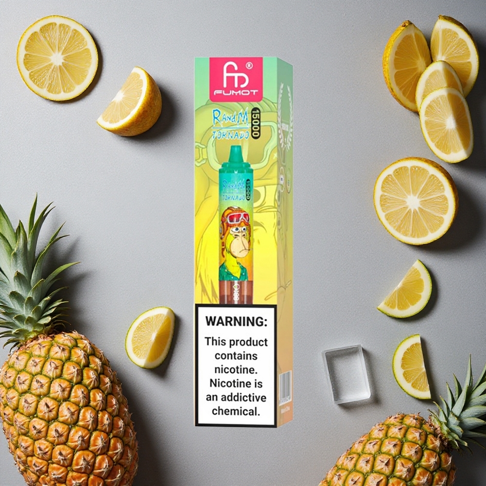 RandM Fumot Tornado 15000 Puffs Ananas-Jää Suomi Finland wholesale 25ml LCD Näyttö