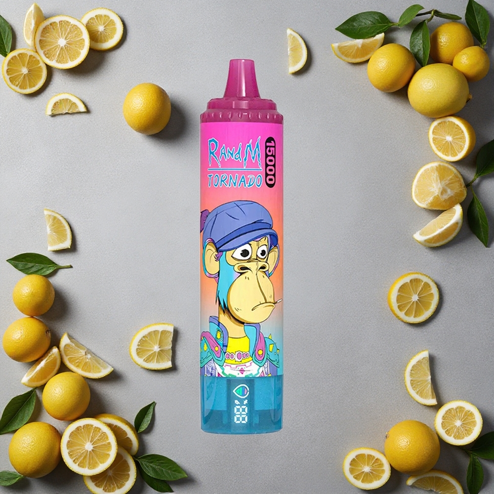 RandM Fumot Tornado 15000 Puffs Limonadi Finland wholesale 25ml Nestekäyttöinen LCD-näyttö