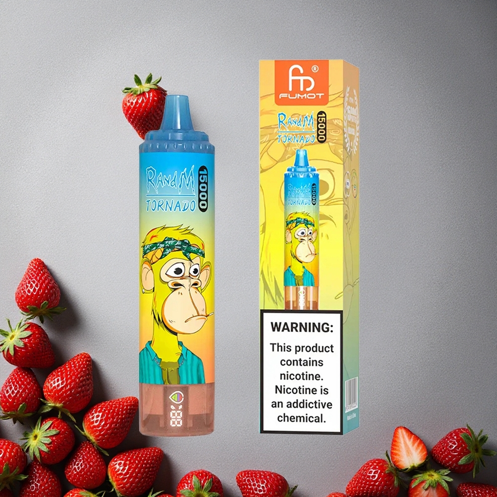 RandM Fumot Tornado 15000 Puffs Mansikka Finland wholesale 25ml Nestelankela LCD